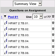 Question Pools