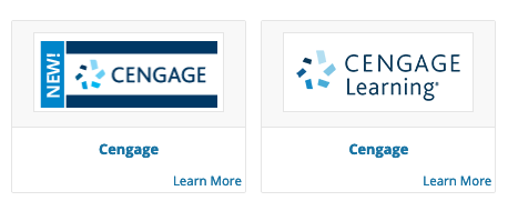 Two versions of the Cengage integration tool.