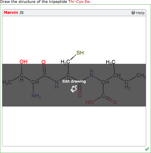 Question as displayed to students