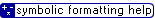 symbolic formatting help icon