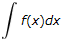 integral of f of x dx