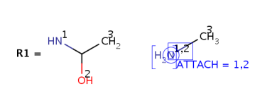 attachment points in R-group definition