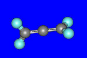 two light blue spheres bound together