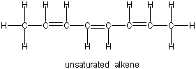 unsaturated alkene