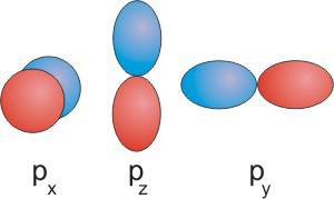 common representation of the p orbitals