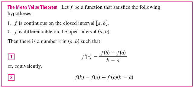 Mean Value Theorem Wyzant Ask An Expert